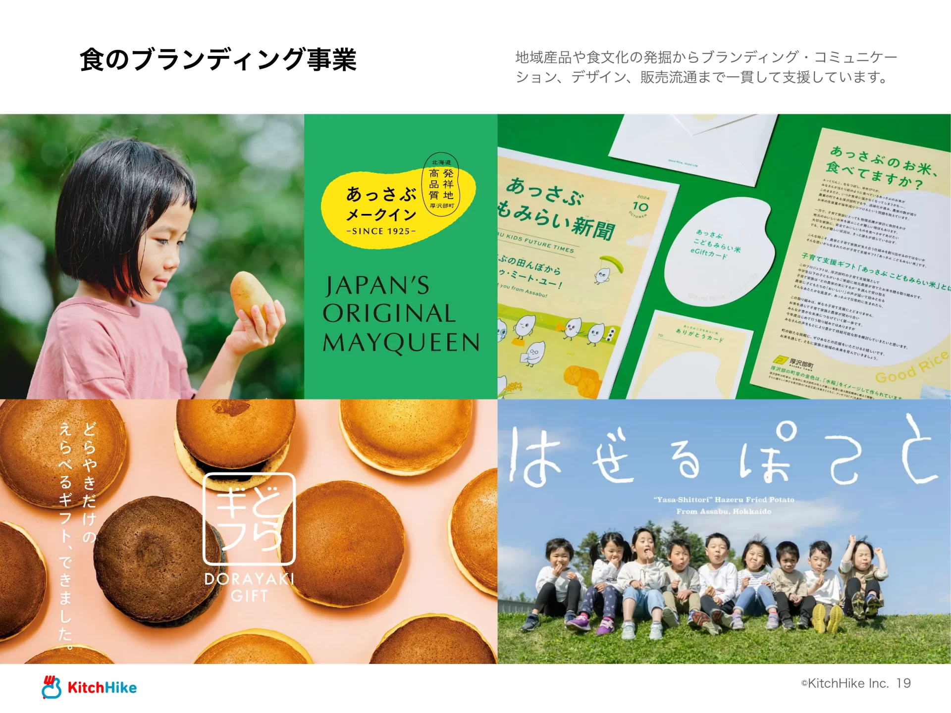 KitchHike｜COMPANY DECK サービス概要のスライドデザイン