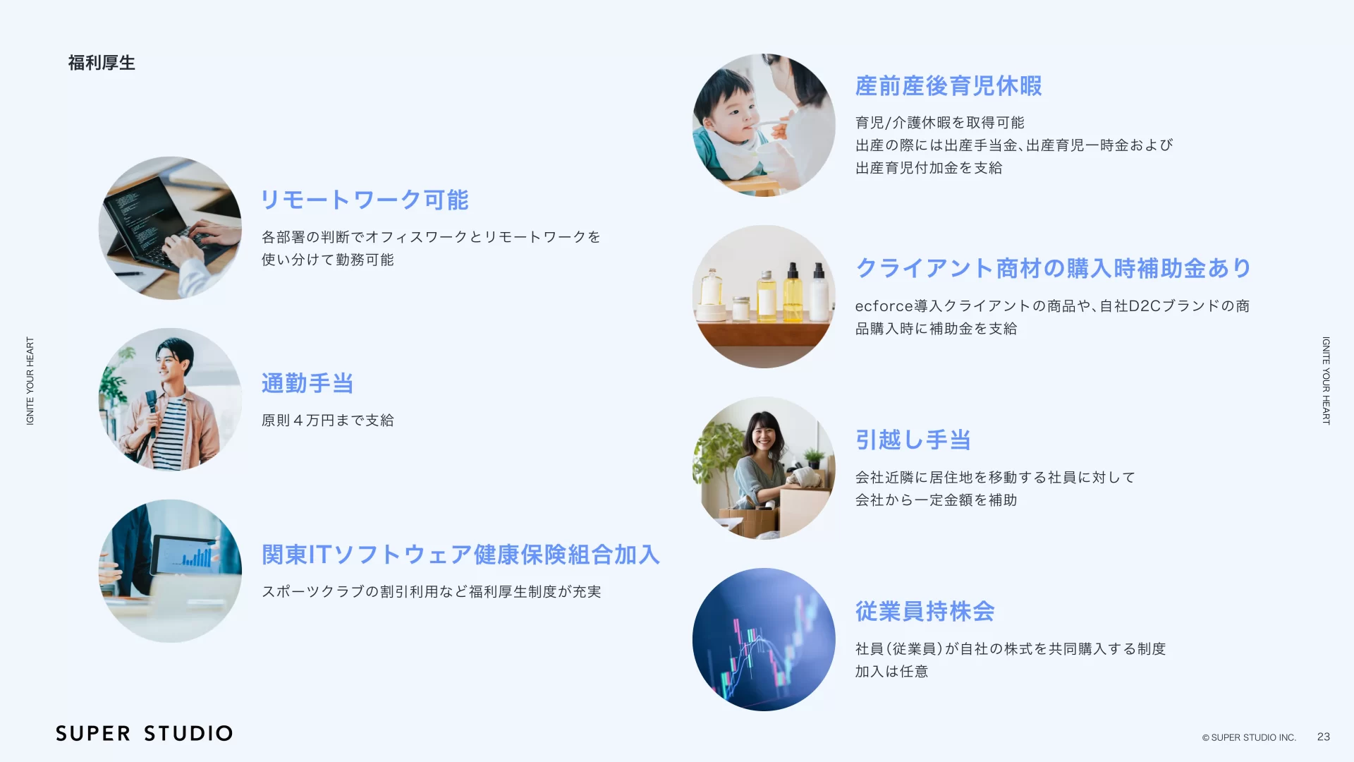 2026.1_中途採用資料.pdf 福利厚生のスライドデザイン