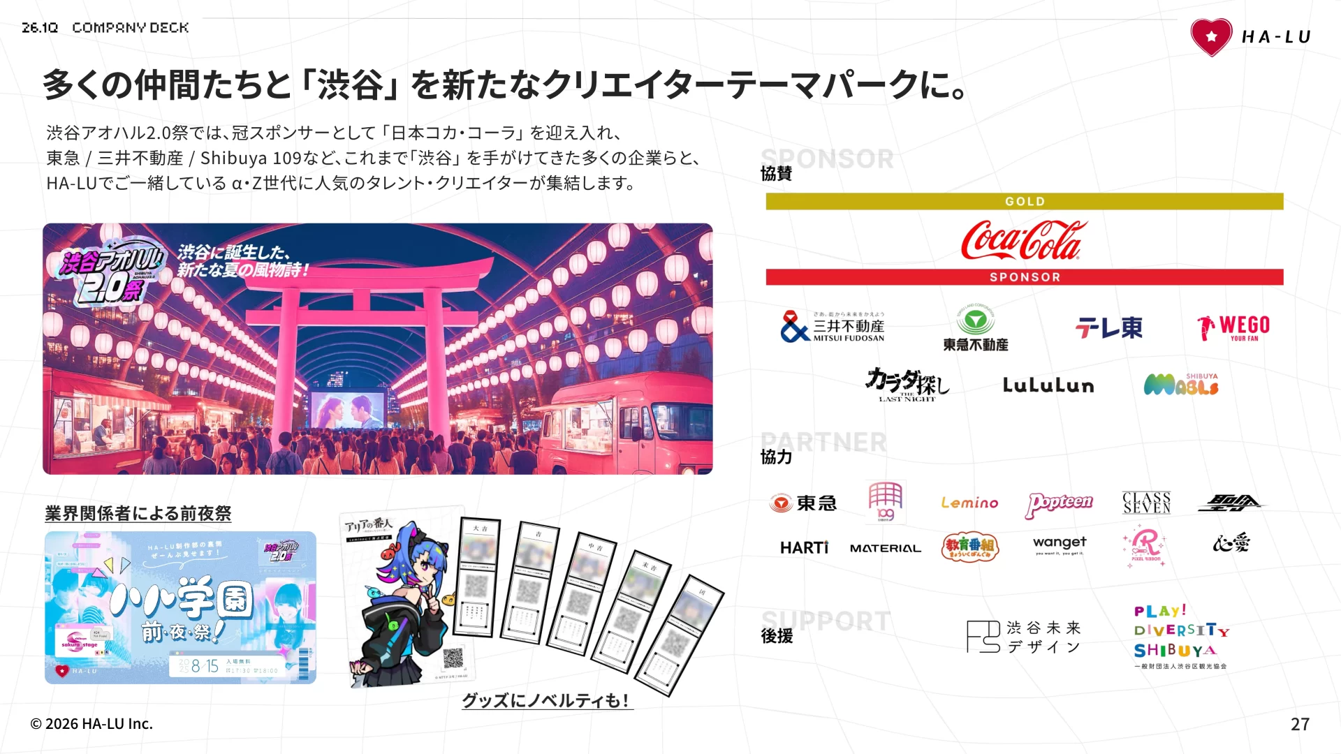 HA-LU Inc.｜カンパニーデック – 会社資料 強みのスライドデザイン